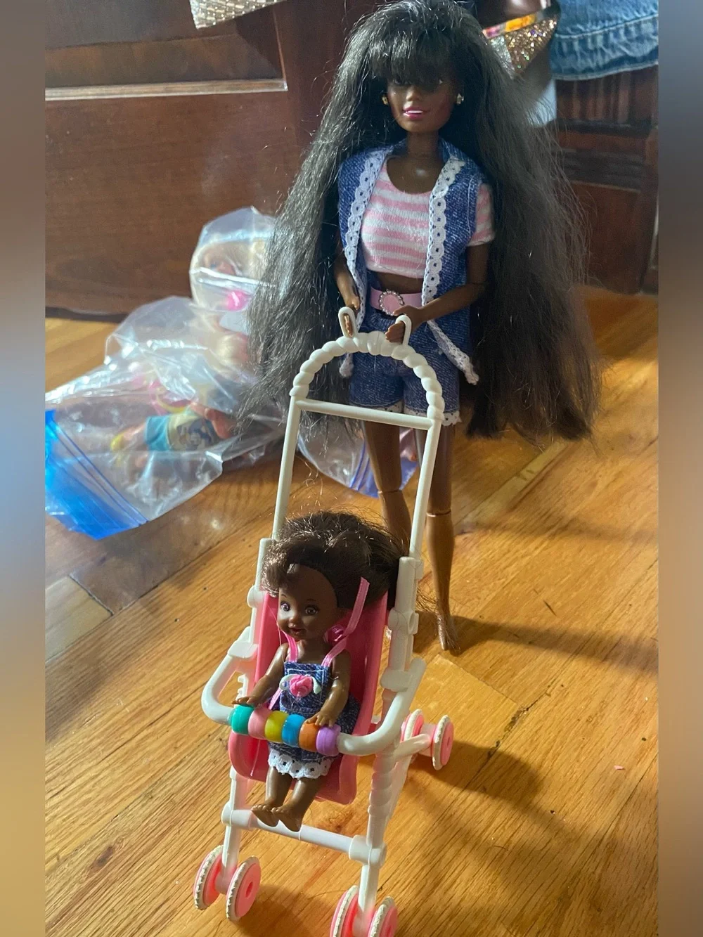 Barbie Strolling Fun Rare African American  Dolls